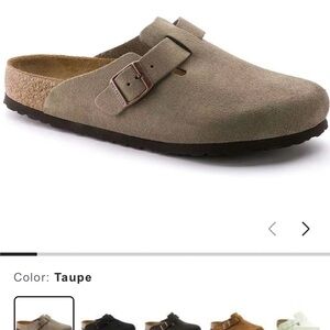 Birkenstock Taupe Suede Flats